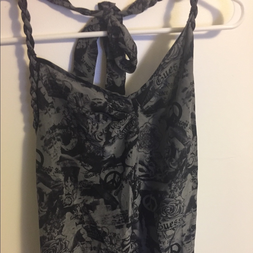 Guess grey halter top